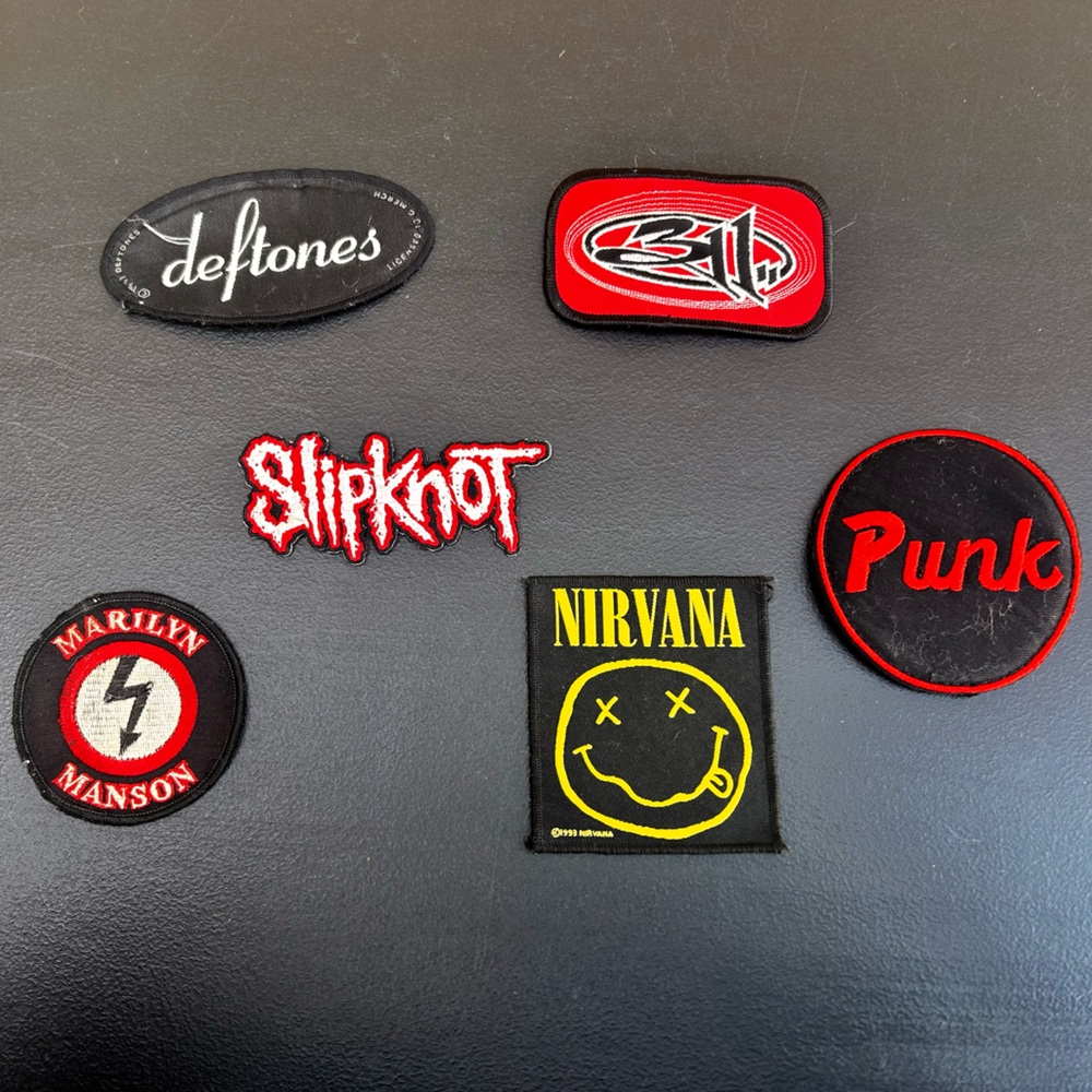Vintage band patches